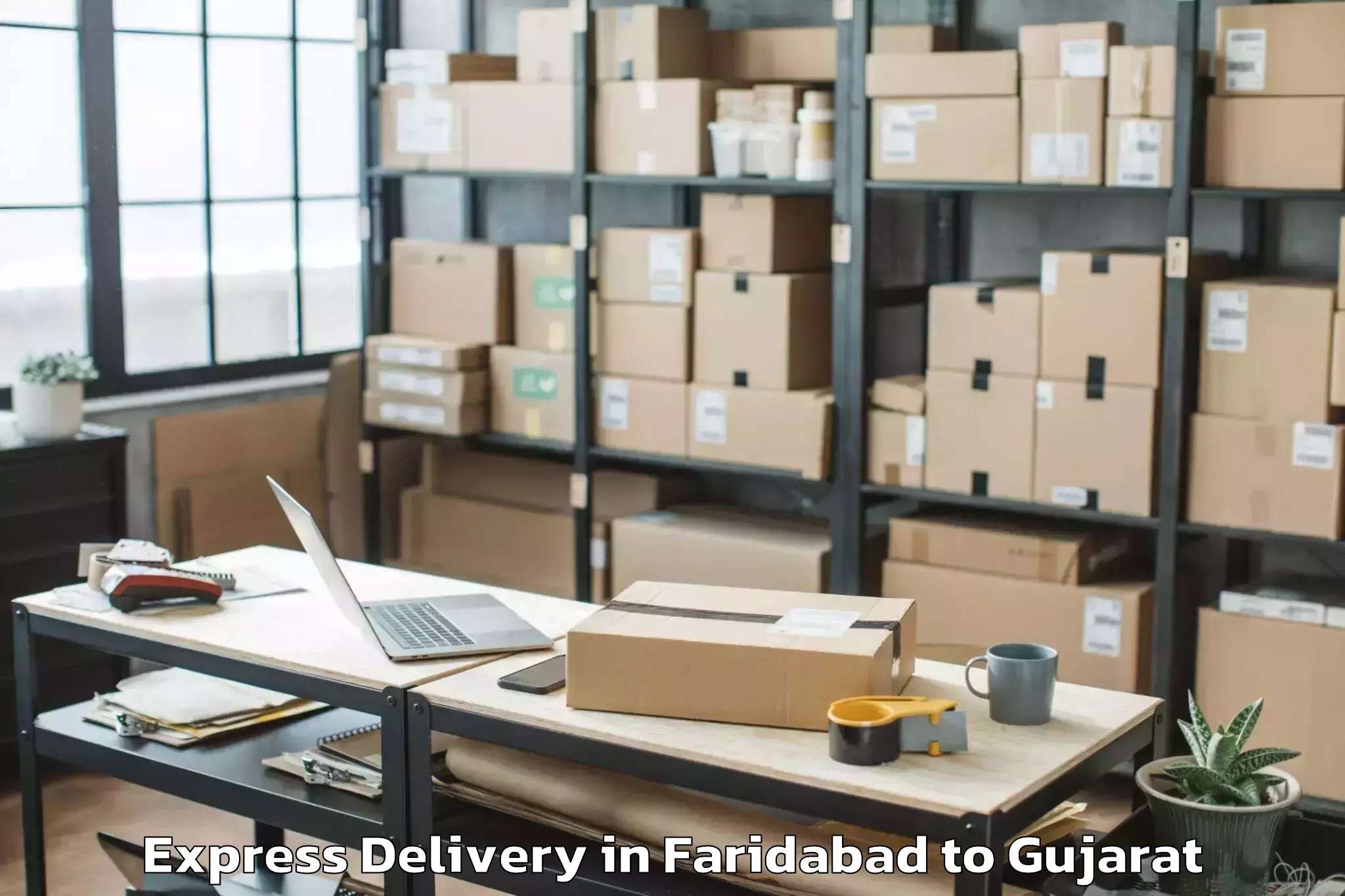 Faridabad to Suamandeep Vidyapeeth Vadodara Express Delivery Booking